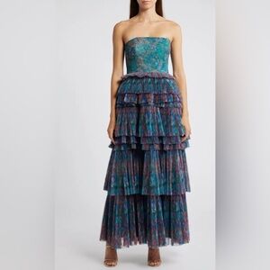 Hutch | Dresses | Hutch Corene Strapless Floral Tulle Aline Midi Dress New  In Polybag | Poshmark